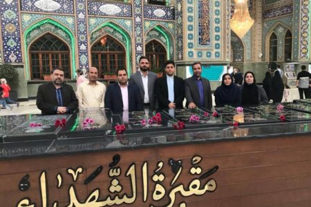 غبارروبی و عطرافشانی مزار شهدای امامزاده صالح با حضور اعضای کمیته چوگو