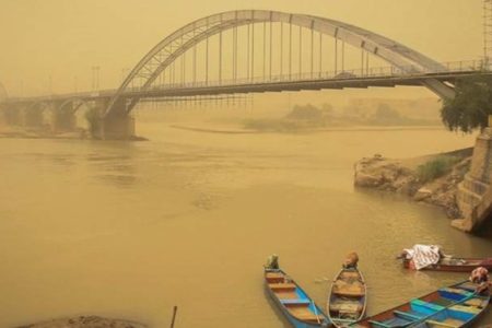 اخطاریه مدیریت بحران خوزستان نسبت به وقوع پدیده گرد و خاک