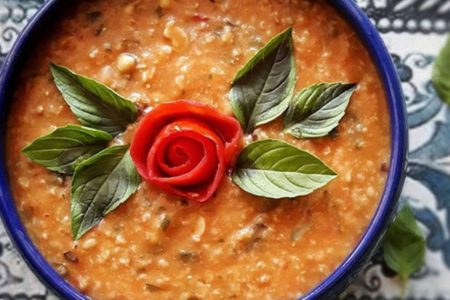 طرز تهیه آش گوجه اردبیلی