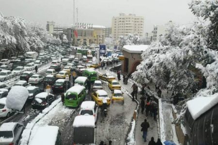 در تهران تردد نکنید؛ خیابان‌ها یخ زده است