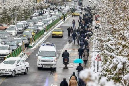 یخبندان تهران تا صبح سه شنبه ادامه دارد