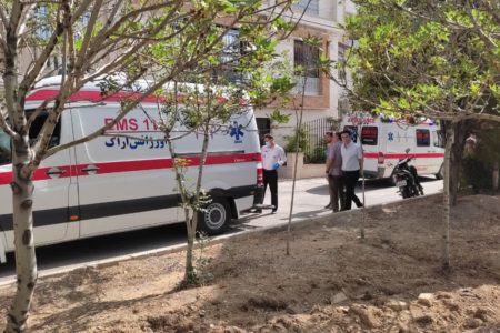 مصدوم شدن ۳ نفر بر اثر آتش سوزی منزل مسکونی در خیابان هپکو اراک