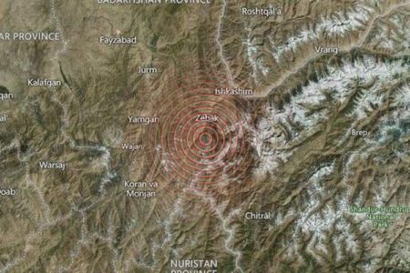 وقوع زلزله ۴.۹ ریشتری در افغانستان