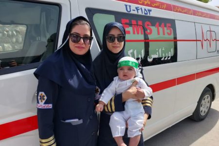 پوشش فوریت های پزشکی مراسم شیرخوارگان حسینی توسط اورژانس ۱۱۵ استان مرکزی