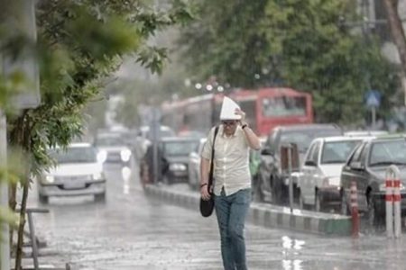 رگبار پراکنده در برخی نقاط کشور