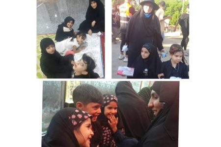 حضور سفیران کانون پرورش فکری کودکان و نوجوانان فارس در مسیر پیاده‌روی اربعین