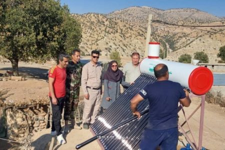 نصب و راه اندازی ۲۹ آبگرمکن خورشیدی در اراضی جنگلی فارس