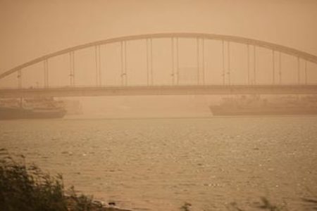 خوزستان همچنان بر مدار آلودگی/ هوای اهواز در وضعیت خطرناک تنفسی