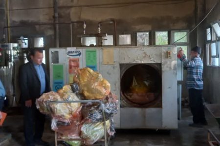 بازدید وضعیت محیط زیستی بیمارستان شهید مطهری مرودشت در هفته زمین پاک