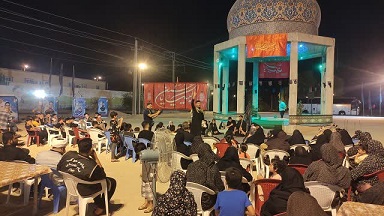 اجرای نمایش «عمورا» در موکب امام خامنه ای روستای چهواز