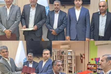 تودیع و معارفه ذیحساب اداره‌کل کتابخانه‌های عمومی هرمزگان؛ بازدید دسینه از کتابخانه آیت‌الله طالقانی