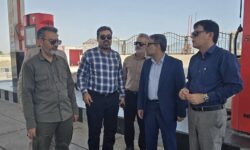 بازدید میدانی معاون سیاسی و امنیتی استانداری هرمزگان از جایگاههای عرضه سوخت جاسک